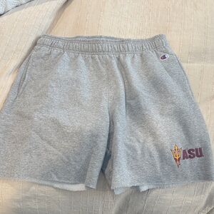 Champion Gray Athletic Shorts with ASU Logo